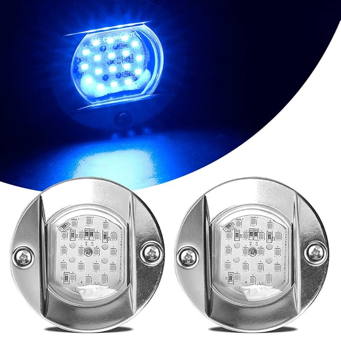 Buy HUSUKU LED Marine Courtesy Lights, 316 Stainless Steel, SOOP3 R