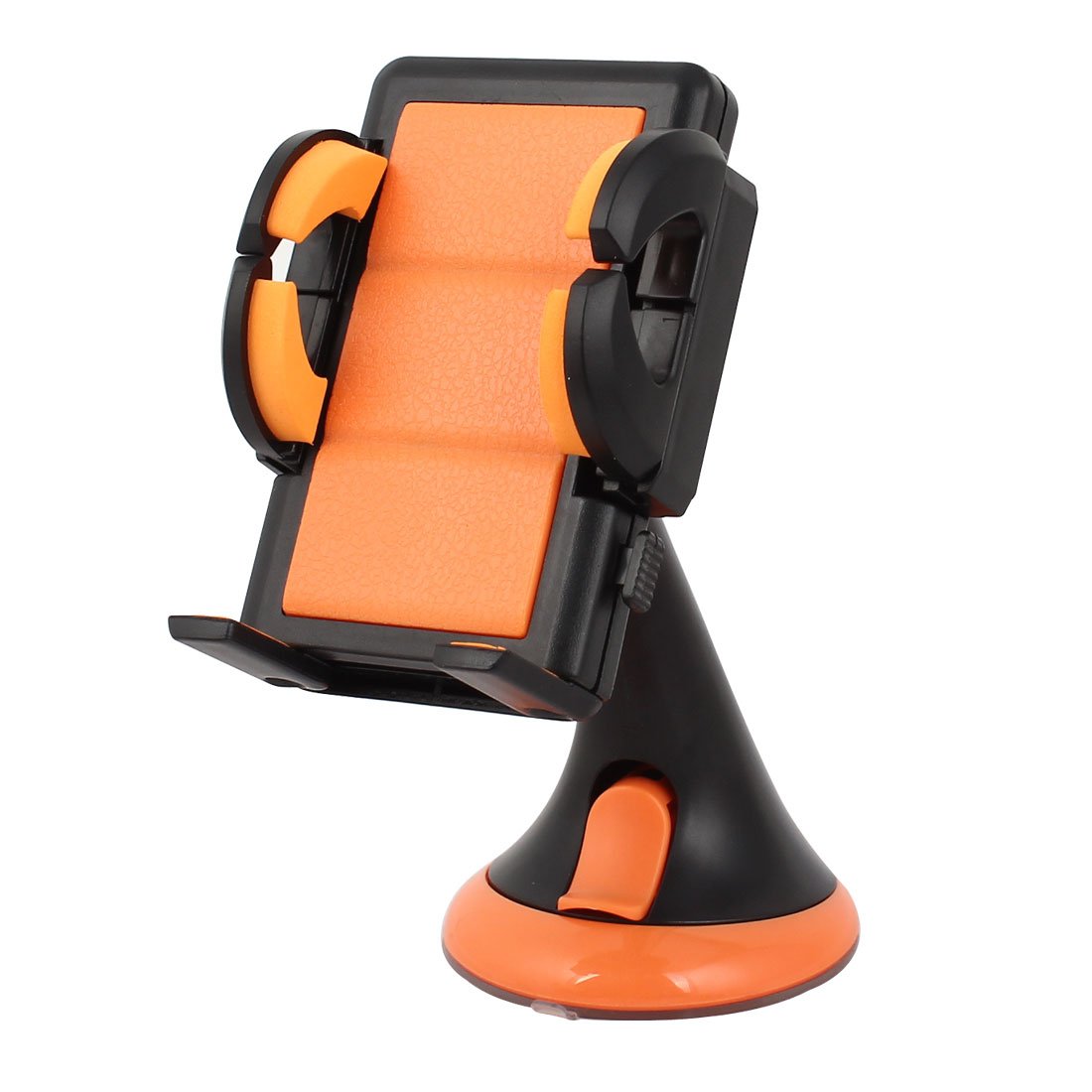 Qtqgoitem Black Orange Suction 360 Degrees Rotating Car Dashboard Phone Holder (model: 7f5 78f e2b 862 ff5)