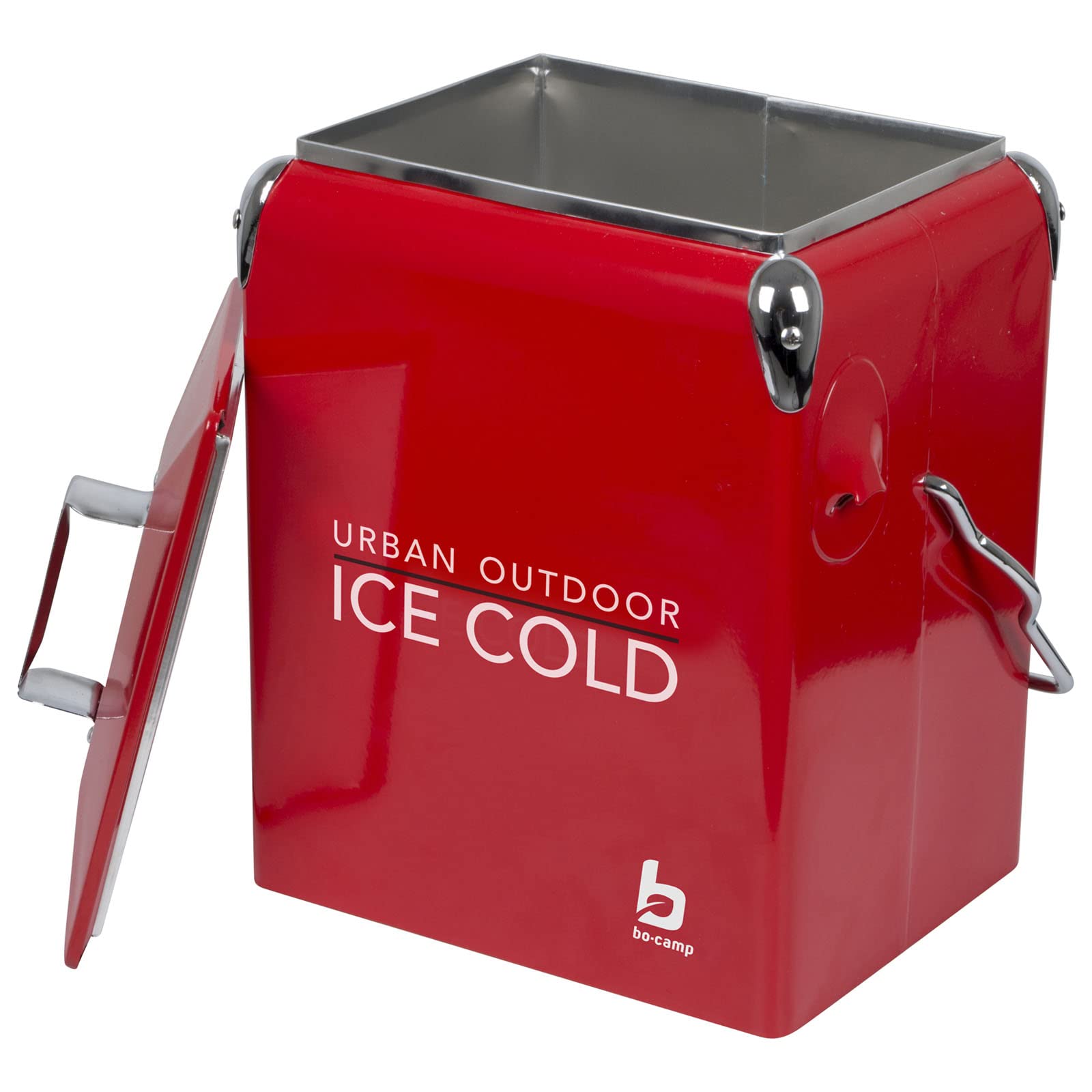 Bo-Camp Urban Outdoor Unisex Greenwich Retro chłodnica, czerwona, jeden rozmiar