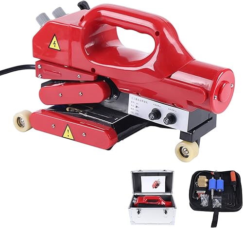 Máquina de soldadura de geomembrana Membrana de plástico de alta potencia 32  842  F Kit de herramientas de soldadura de cuña caliente para
