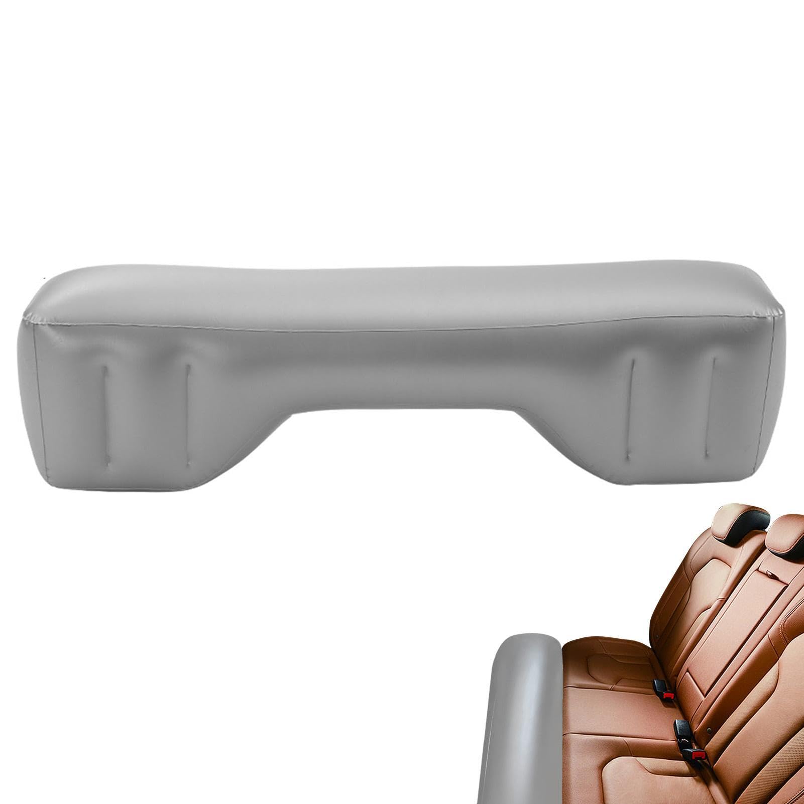 Yaztauho Back Seat Space Filler, Car Air Mattress Back Seat Gaps, Auto Accessories Inflation Bed, Back Seat Extended Couch, Car Gaps Pad, Car Inflatable Bed for Back Seat Gaps Pad, Outdoors, Grey