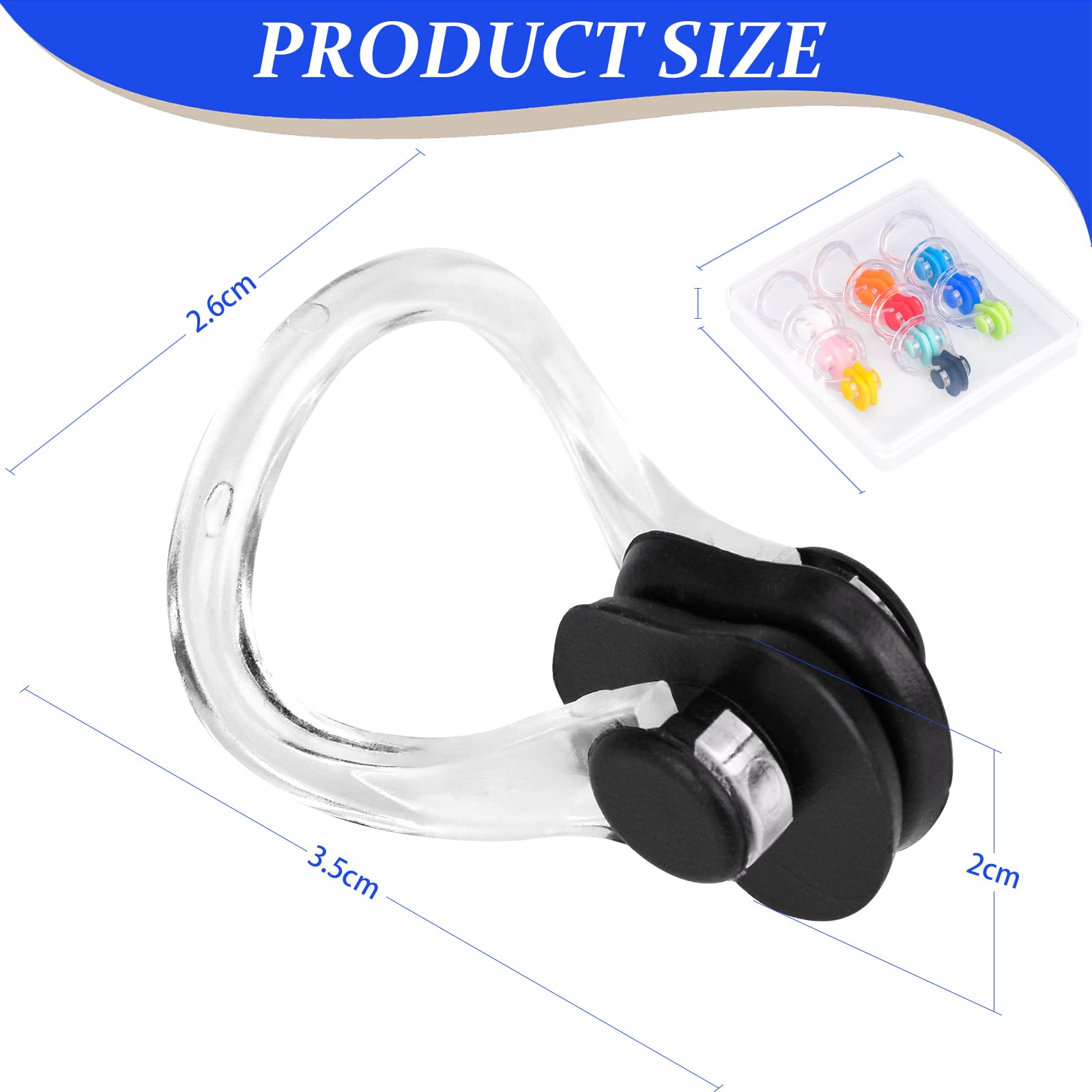 Pince-Nez En Silicone Pour Natation - Lot De 3 Adaptés Adultes Et Enfants | Protection Eau Cavité Nasale
