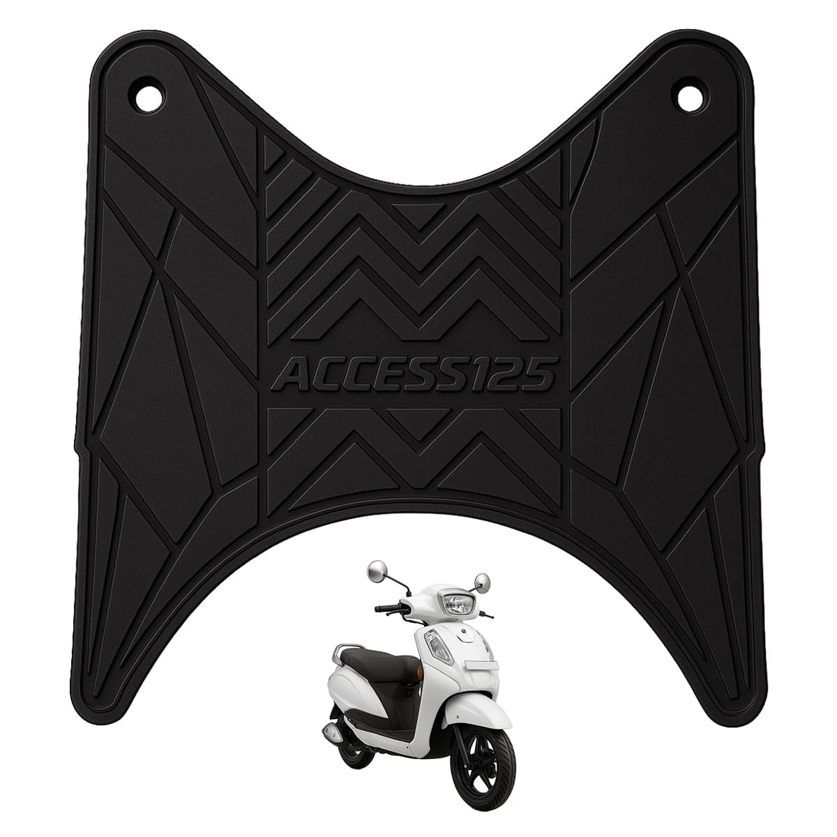 Kozdiko Anti Skid Scooter/Scooty Foot Mat Two Wheeler Floor/Foot Rubber Mat for Access 125-image-5