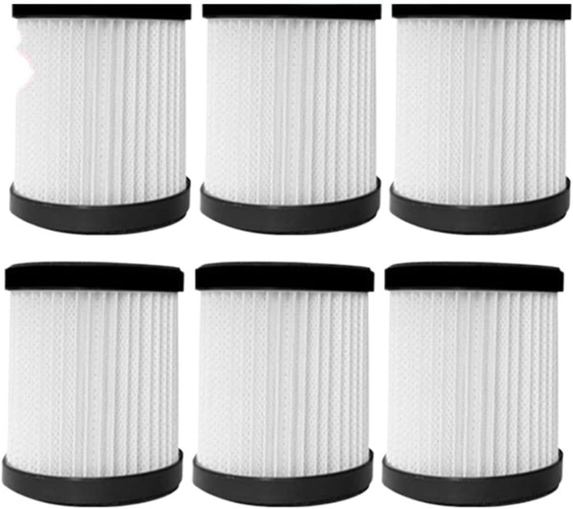 6 Pcs Filters，Compatible For MOOSOO，XL618 Pro/ ，Compatible For Voweek，VW Vc08type Cordless Stick Vacuum Cleaner Ultra Durable Accessories