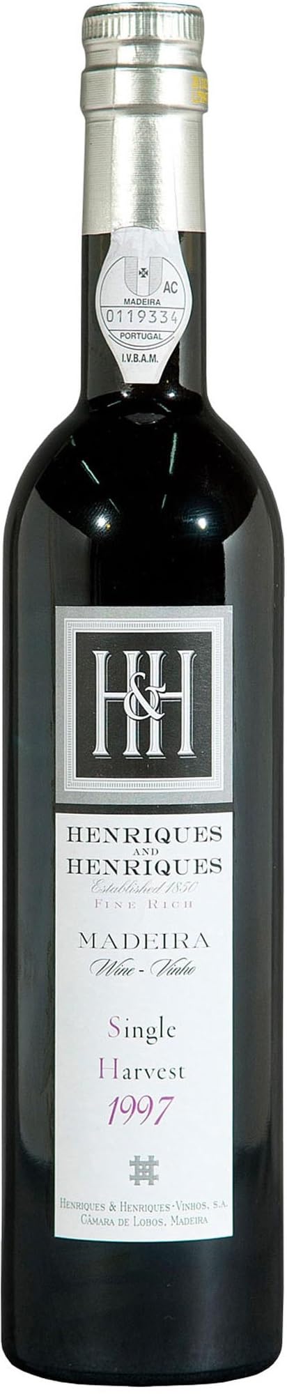 Henriques & Henriques Madeira Single Harvest 1997 19Prozent vol Finest Full Rich Lieblich (1 x 0.5 l)