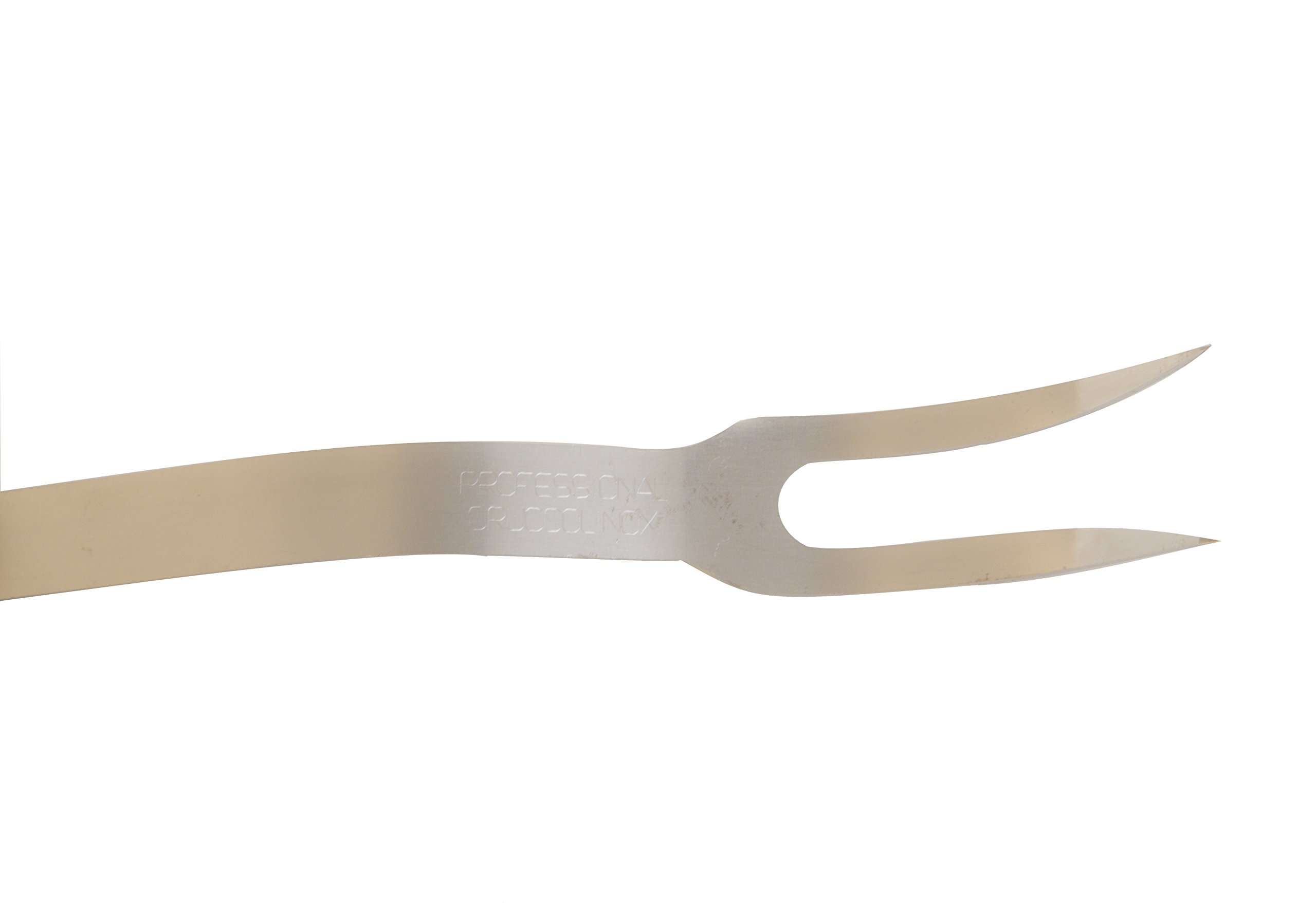 CRUCCOLINI 2 Fourchette à Viande Inoxydable à Deux Embouts pour Barbecue – Acier