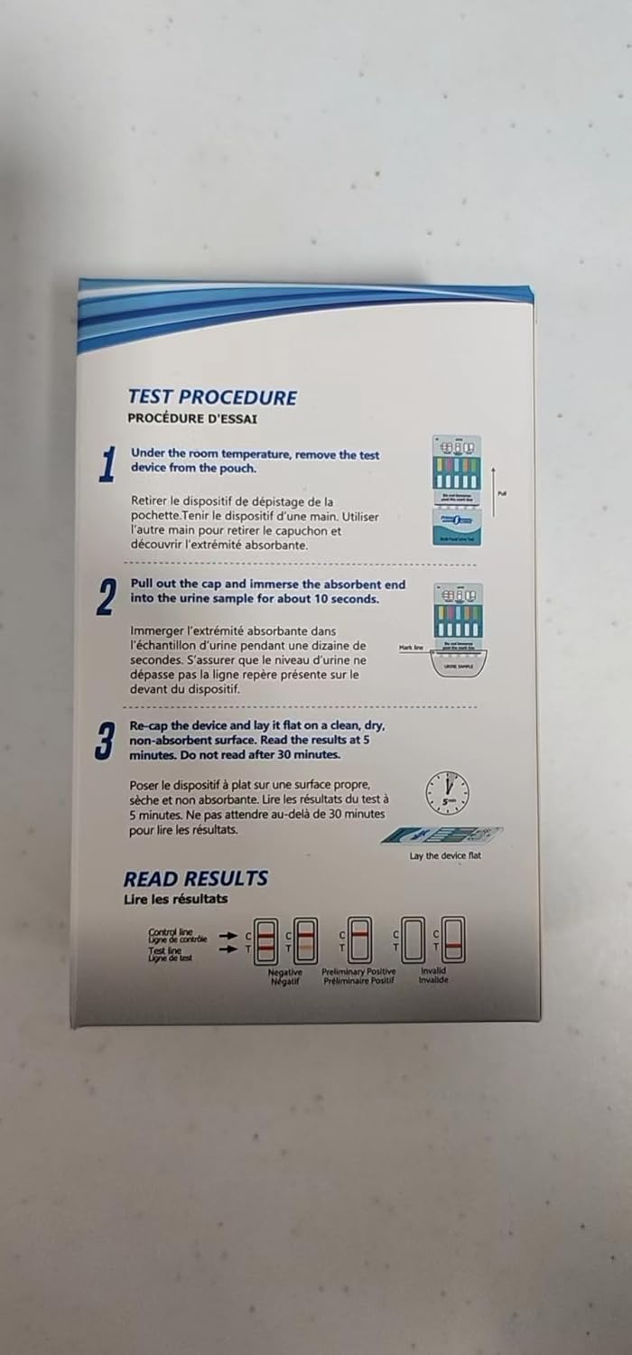 Prime Screen 12 Panel Multi Drug Urine Drug Test Card (AMP,BAR,BZO,COC,mAMP,MDMA,MOP/OPI 300,MTD,OXY,PCP,TCA,THC) - WDOA-7125 [100 Pack]
