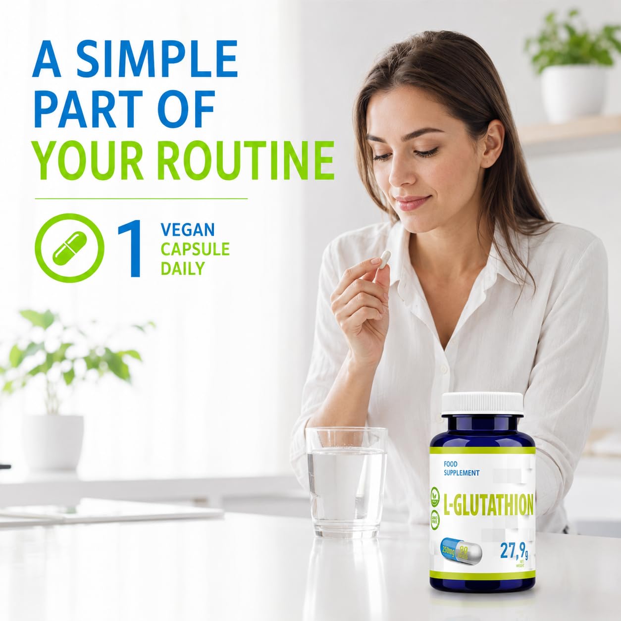 Hepatica L-Glutathion | 250 mg | 90 gélules végétales | cure de 3 mois | GMP & Testé en Laboratoire Indépendant