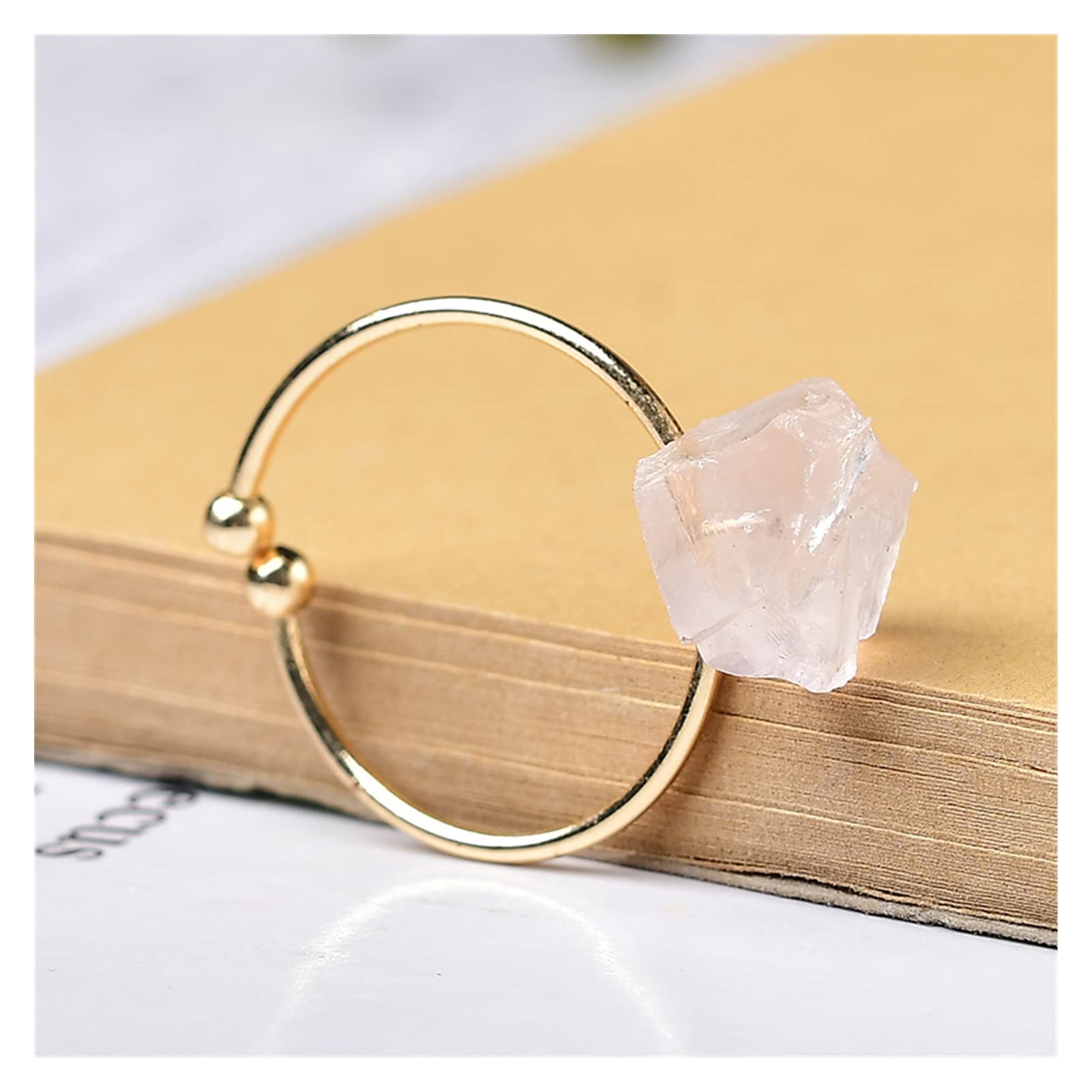 Bague en tourmaline brute à porter au quotidien pour un style bohème
