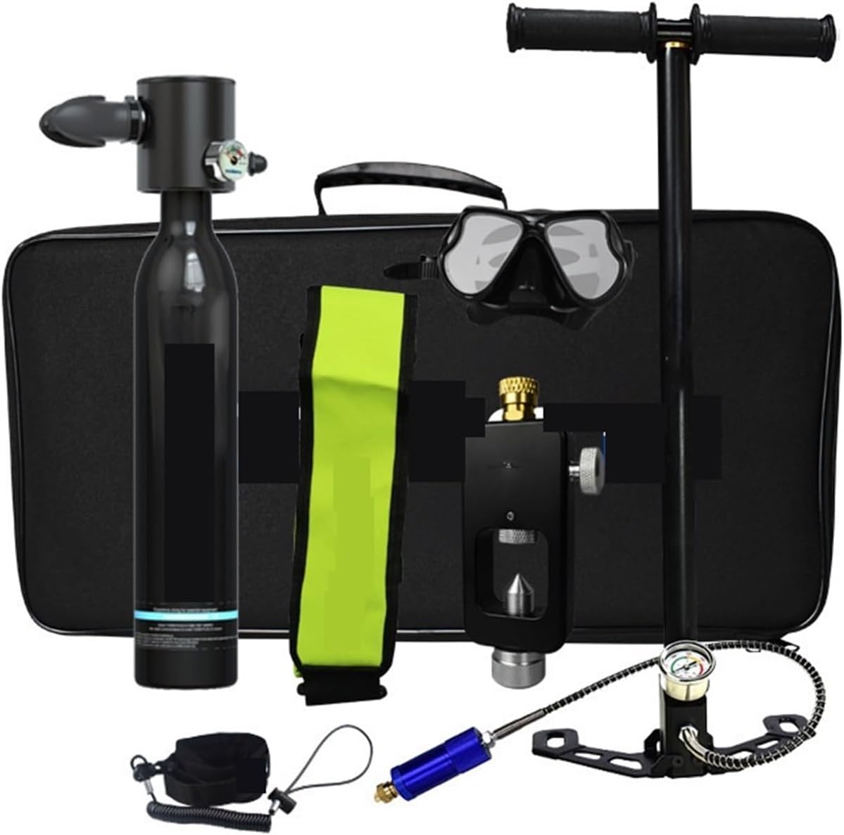 Dive Tanks For Sale Diving Tank Kit Portable 1L Mini Diving Tank Underwater Exploration Emergency Rescue Scuba Tank Mini Scuba Diving Cylinder Mini Scuba Tank Kit Diving Package Oxygen Tank Mini Diving
