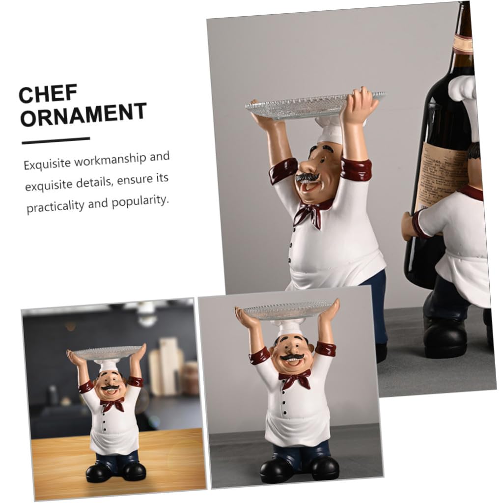 ABOOFAN 1 Pc Artigianato in Resina Display Portachiavi Per Ingresso Arredamento Ornamento Da Chef Espositore Decorazione Della Tavola Di Nozze Camera Decorazioni Per La Tavola Casa