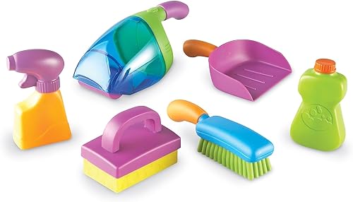 Learning Resources New Sprouts Clean It! Juego para niños pequeños, pretende y aprender, 6 piezas, a partir de 2 años