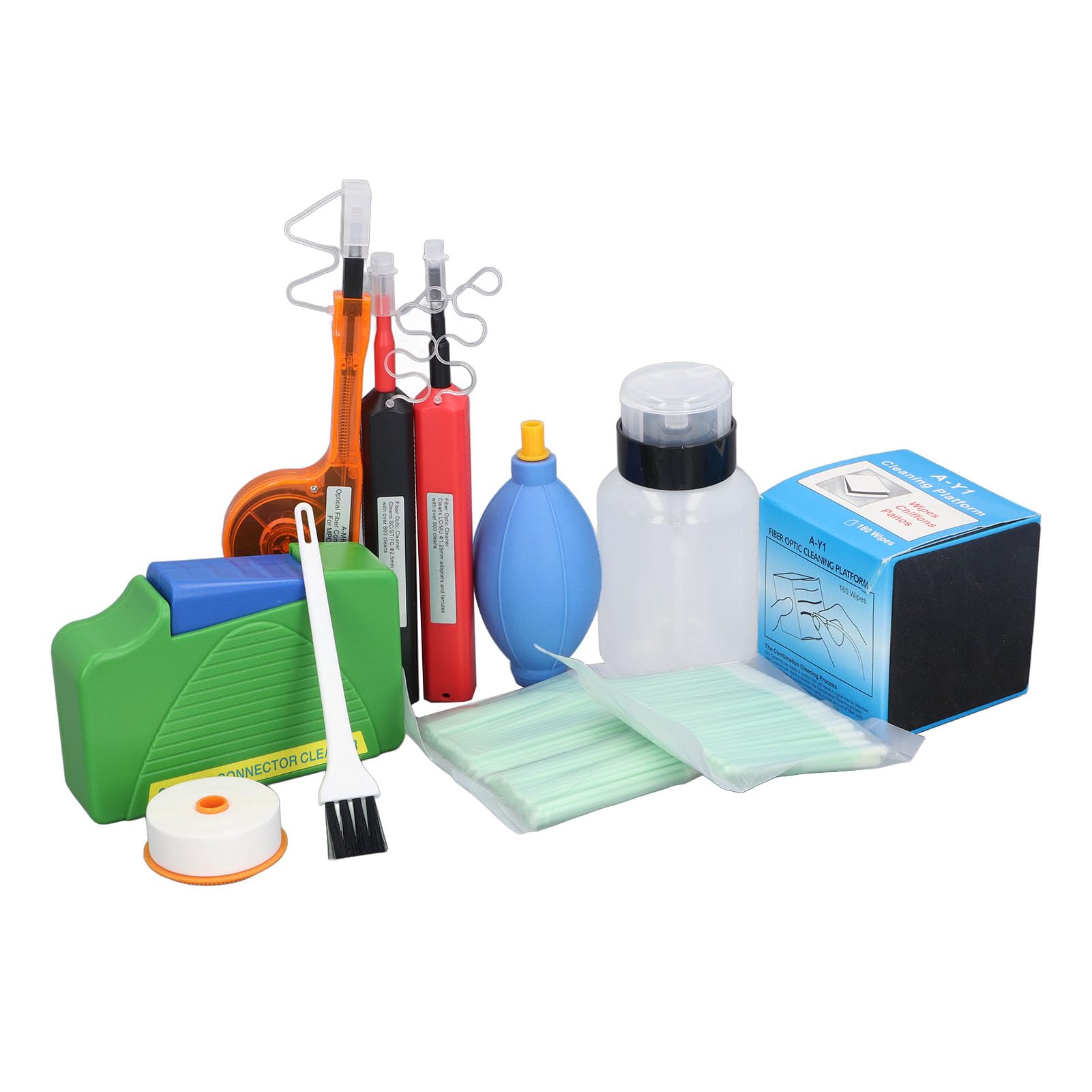 Akozon KIT PULIZIA FIBRA OTTICA STRUMENTI DI MANUTENZIONE AD ALTA EFFICIENZA PER IL CAMPO DELLE TELECOMUNICAZIONI