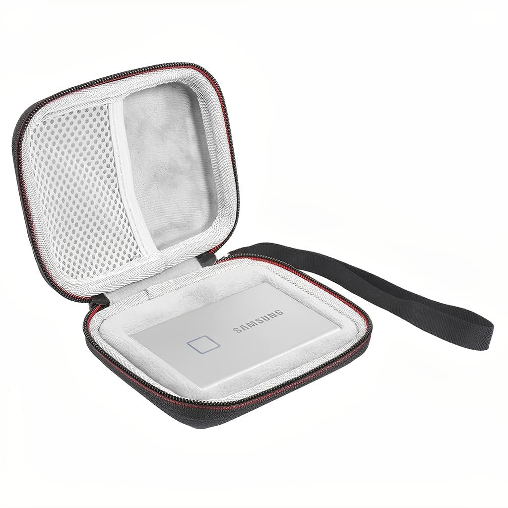 VERTUS® Storage Bag for Samsung T7/T7 Touch Portable Ssd,Shockproof Travel Organizer Storage Case with Handstrap for Samsung T7/T7 Touch 500Gb 1Tb 2Tb USB 3.2 External SSD (Black) (B0D11MRWHX) Amazon Price History, Amazon Price Tracker