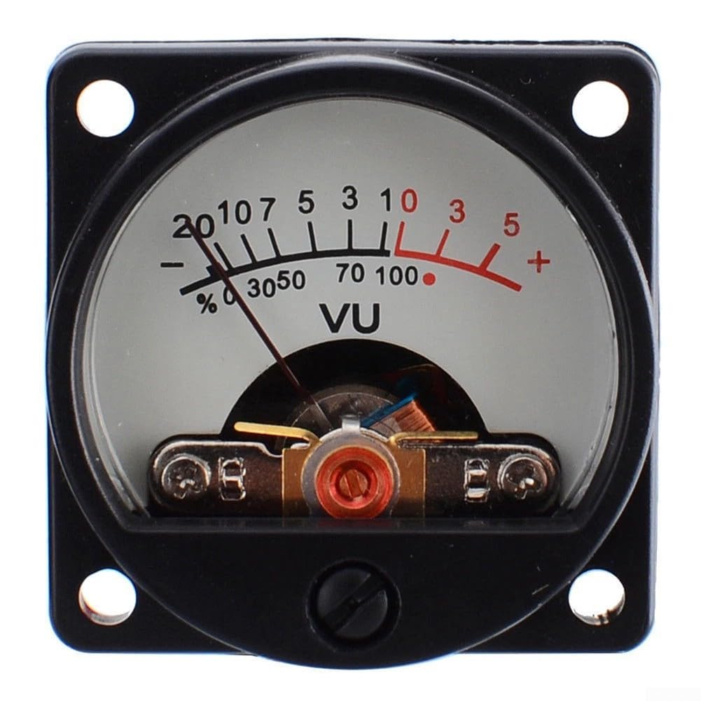 VU Meter, 2Pcs Analogico VU Meter Pannello Kit Retroilluminato Decibel/Livello Tester Con VU Driver Board
