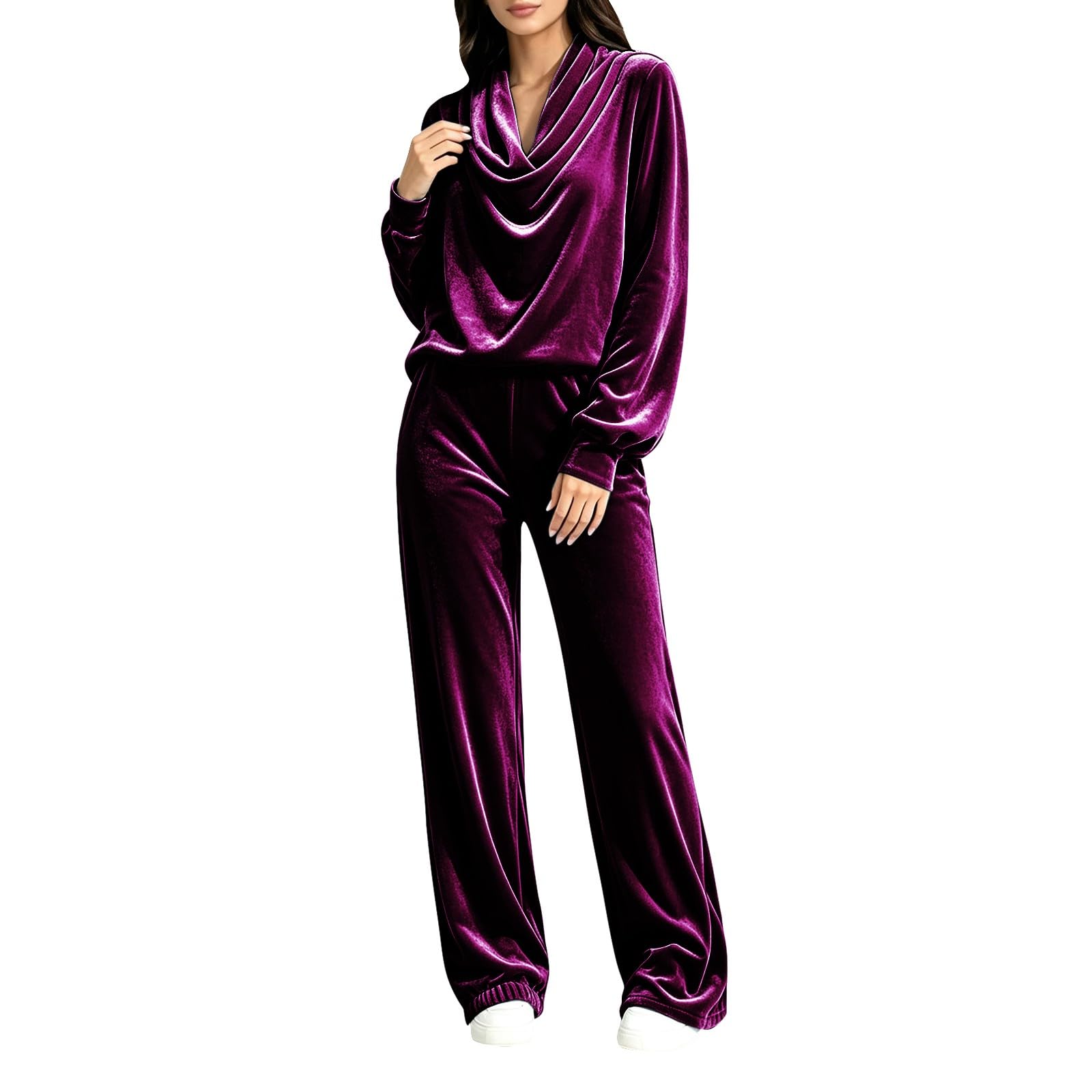 Tuta Maglia Donna Completa Set In Maglia Invernale Elegante