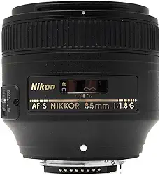 Nikon Lente fixa AF S NIKKOR 85 mm f/1.8G com foco automático para câmeras Nikon DSLR