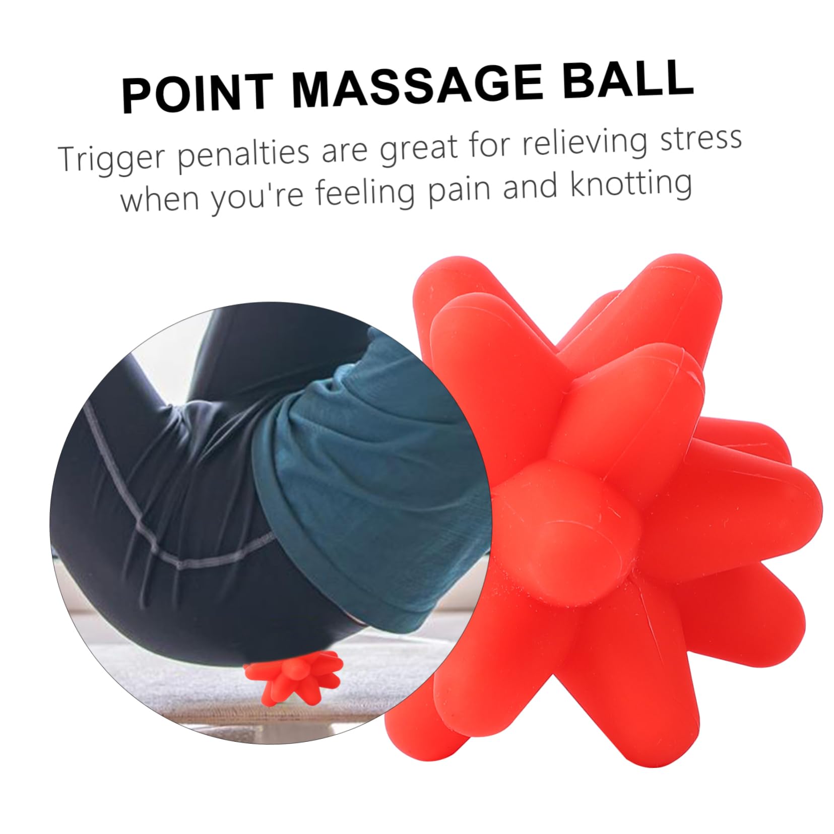 3pièces Balle De Fitness Silicone Élastique Pour Balle De Réaction Pour Entraînement Accessoire De Massage Musculaire Silicone