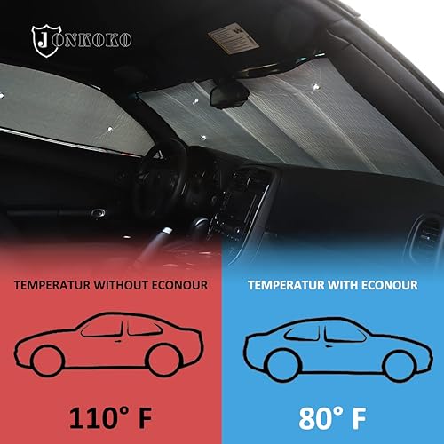 Miniatura 3 de Parasol para parabrisas de automóvil, parasol completo para Chevrolet Corvette C6 2005-2013, protector de visera contra rayos UV (ventana completa,