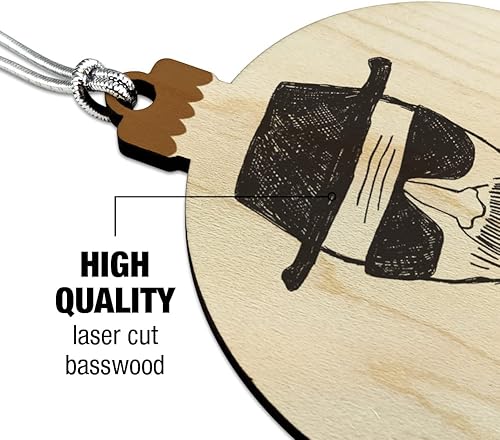 Miniatura 3 de Breaking Bad Classic Heisenberg - Adorno navideño de madera para árbol de Navidad