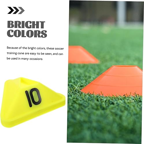 Miniatura 9 de SUPVOX 10 Uds. Equipo de Entrenamiento Conos de Disco de Fútbol Conos de Disco de Entrenamiento de Fútbol para Niños Agilidad Conos de Tráfico Conos