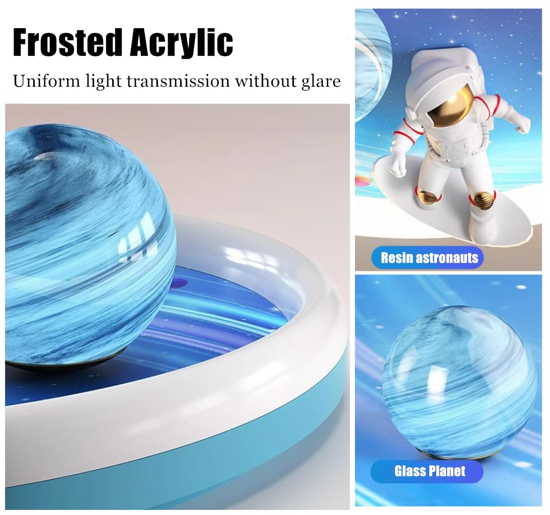 Lampa sufitowa LED Lampa sufitowa dla dzieci astronauta sypialnia lampa sufitowa szklana planeta 48 W możliwość ściemniania pokój chłopiec światła salon oświetlenie wewnętrzne światło
