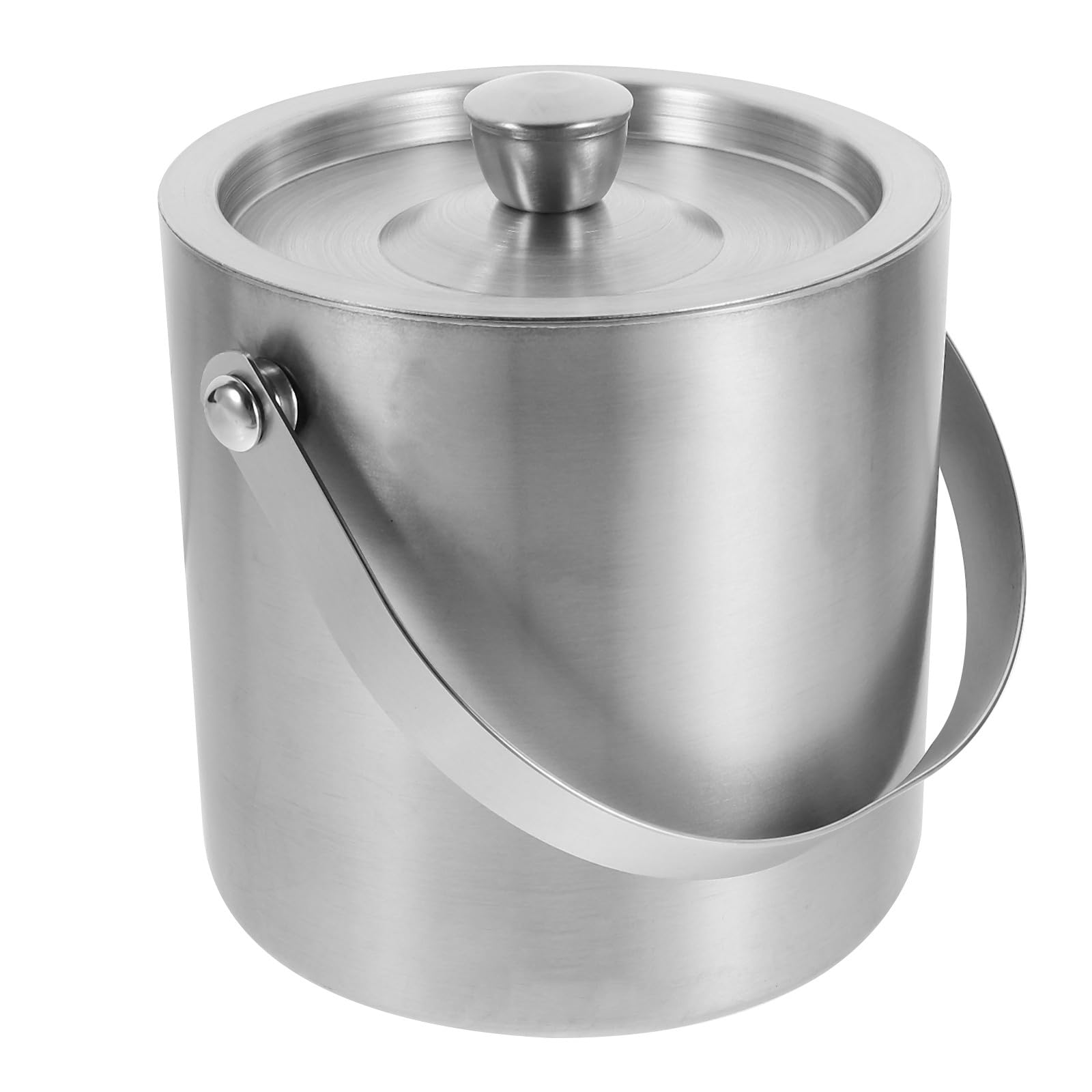 Seau à Glaçons en Acier Inoxydable à Double Paroi, Couvercle Étanche, Conçu pour Rafraîchir Vin, Bière et Boissons Lors de Fêtes et Événements
