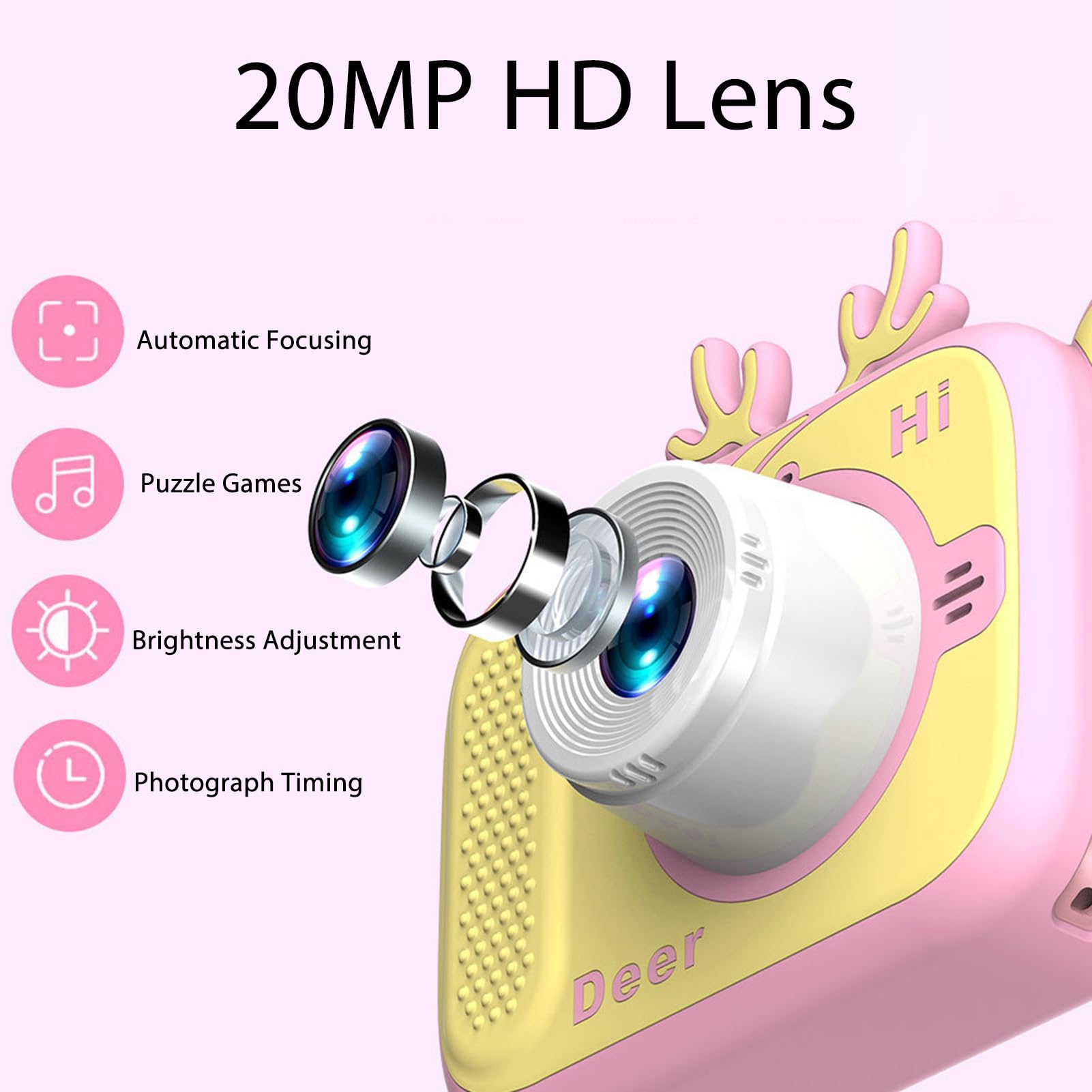 Amazon.co.jp: カメラ、カメラ 2インチ カラーディスプレイ 20MP