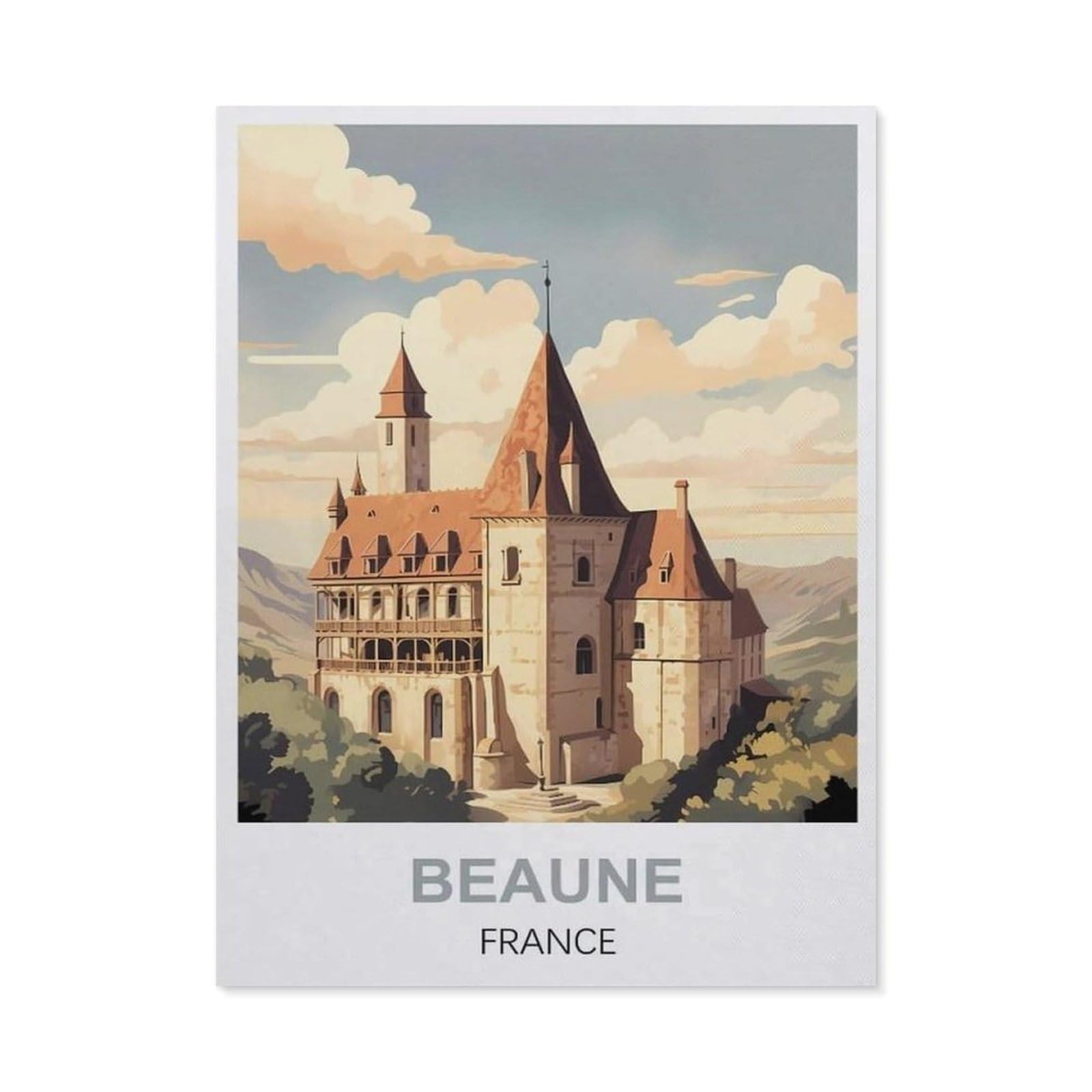 Metal Signs，Beaune France(30x40cm）