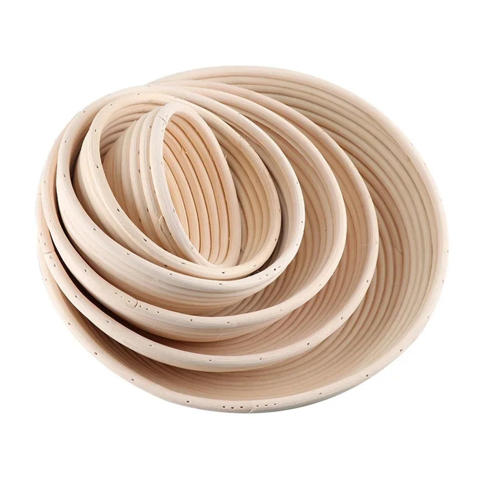 1 szt. Owalny/kołowy/trójkątny koszyk na chleb z rattanu i wikliny do fermentacji ciasta, narzędzie kuchenne chleba(Oval 35X14X7.5)