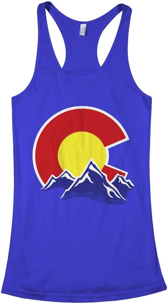 Threadrock Women's Colorado Mountain Racerback Tank Top