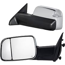 WLLW Towing Mirrors fit for Ram 1500 2500 3500 2009-2018 Dodge