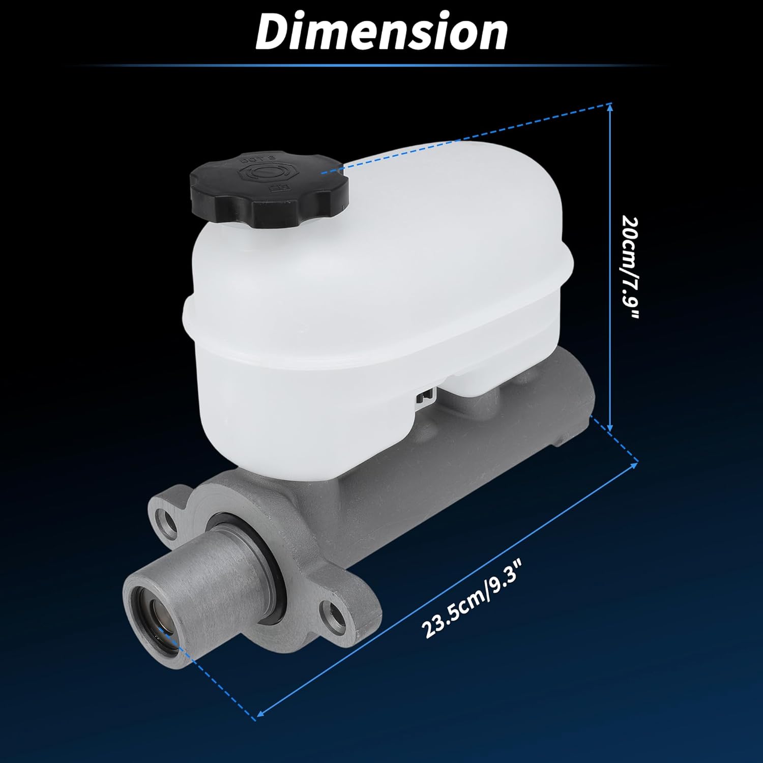 Brake Master Cylinder with Reservoir for Chevrolet Silverado 1500 2005-2006 for GMC Sierra 1500 Hydraulic Master Cylinder No.M630325/15183822