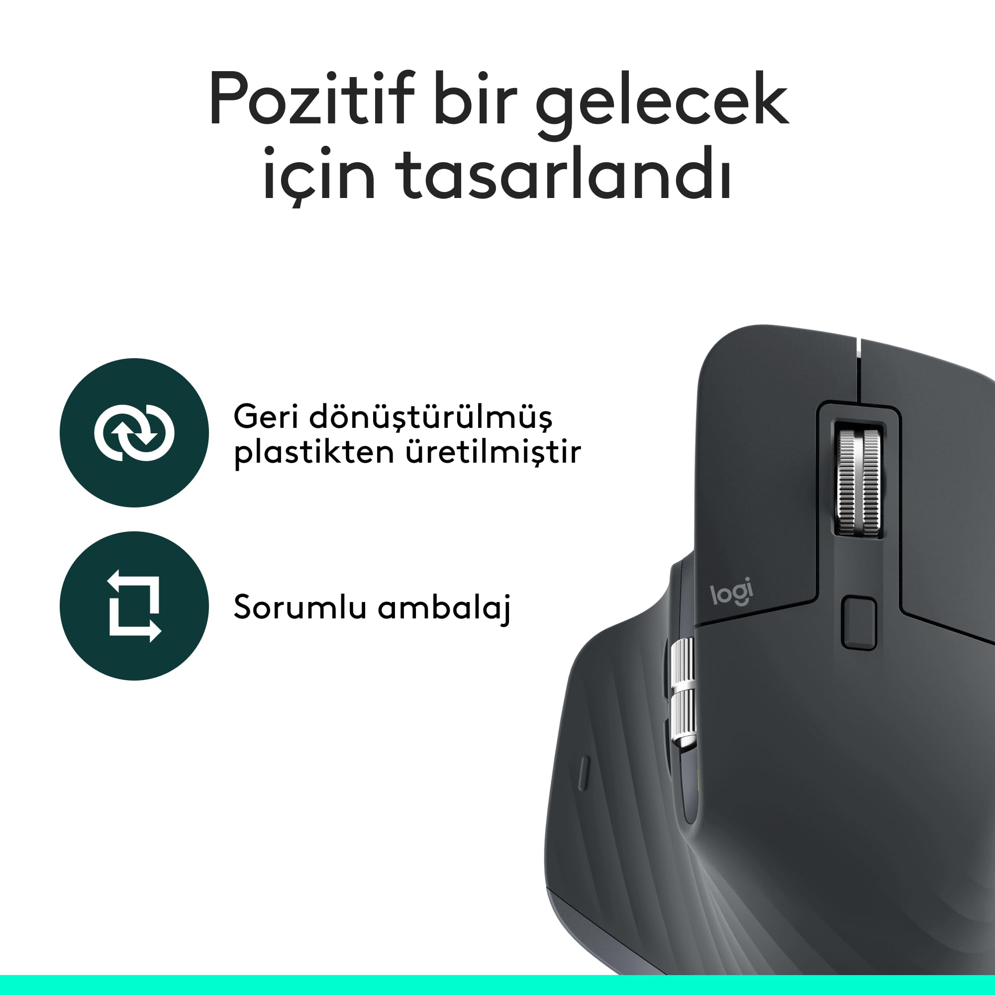 Logitech MX Master 3S Bluetooth Edition Performans Kablosuz Mouse