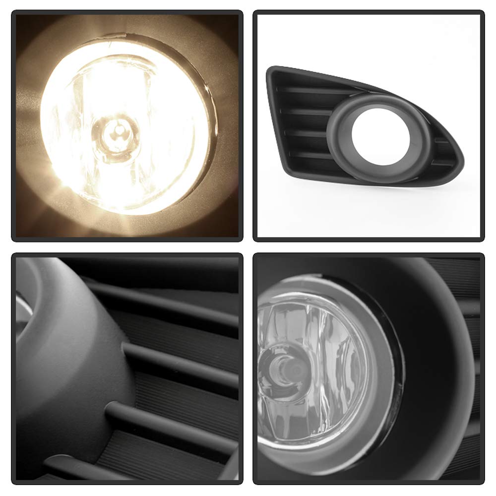 ACANII - For 2012-2015 Scion iQ Hatchback Glass Lens Bumper Fog Lights Lamp wSwitch Assembly Driver & Passenger Side product thumbnail 6
