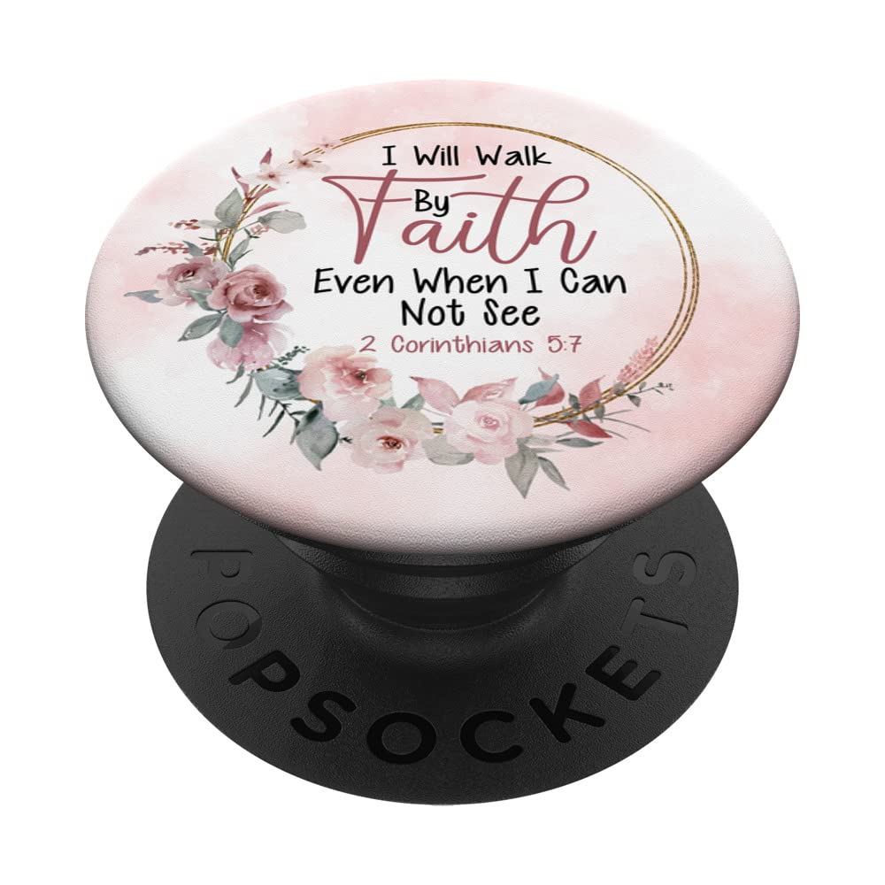 Inspirational Bible Verse Faith Jesus Aesthetic Christian PopSockets Adhesive PopGrip