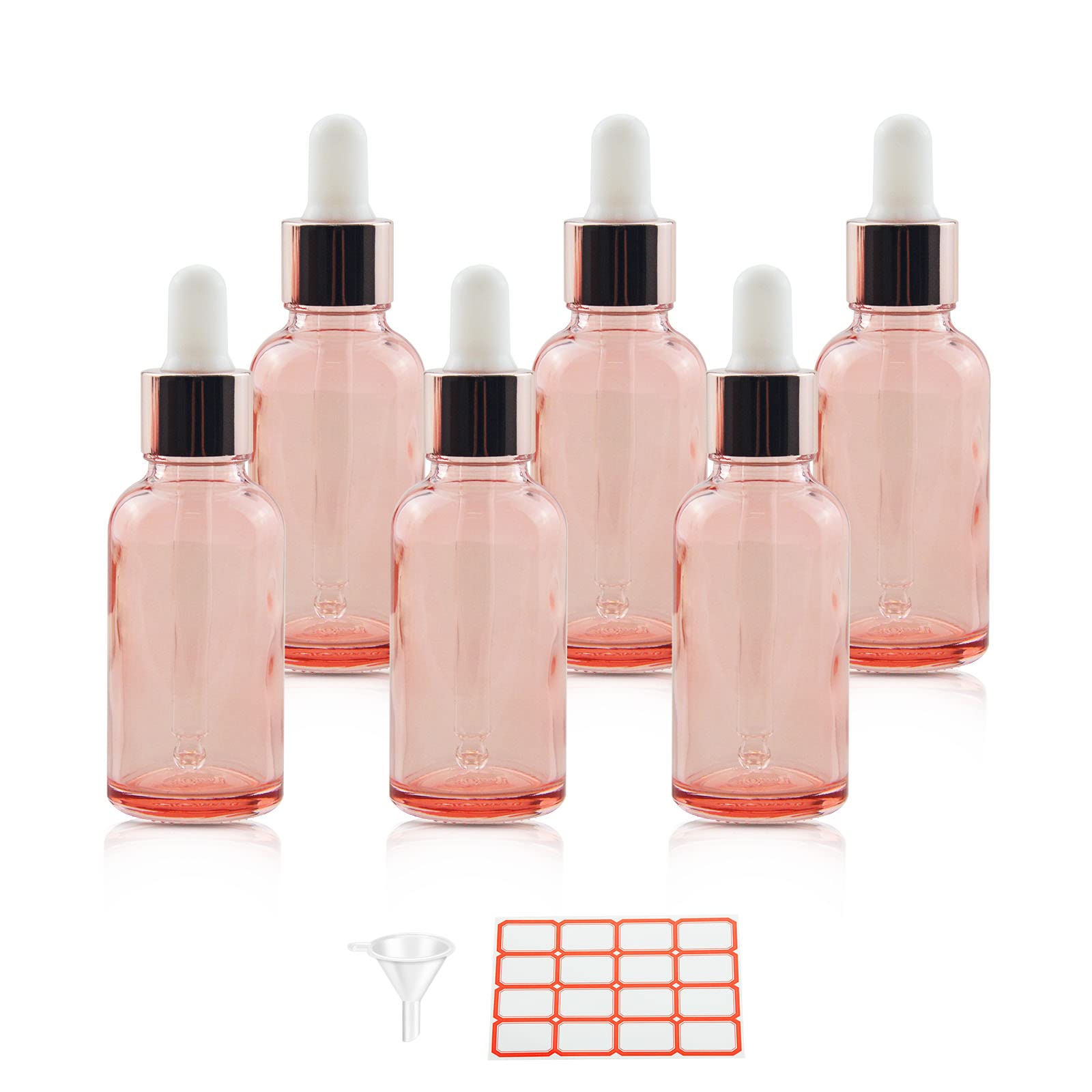 NewZoll Lot De 10 Flacons Vaporisateurs En Verre Orange Mat Avec 10 Entonnoirs Et 5 Pipettes, Petits Flacons Pulvérisateurs à Brume Fine Pour Huiles Essentielles, Parfums, Cosmétiques