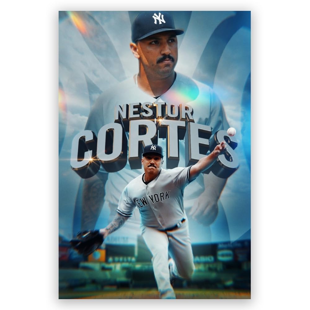 Lumosurge Nestor Cortes Baseball Professional Baseball Player Poster936Canvas art posters home fine decorations Art poster for the bedroom living room office and other environment Unframed8x12in