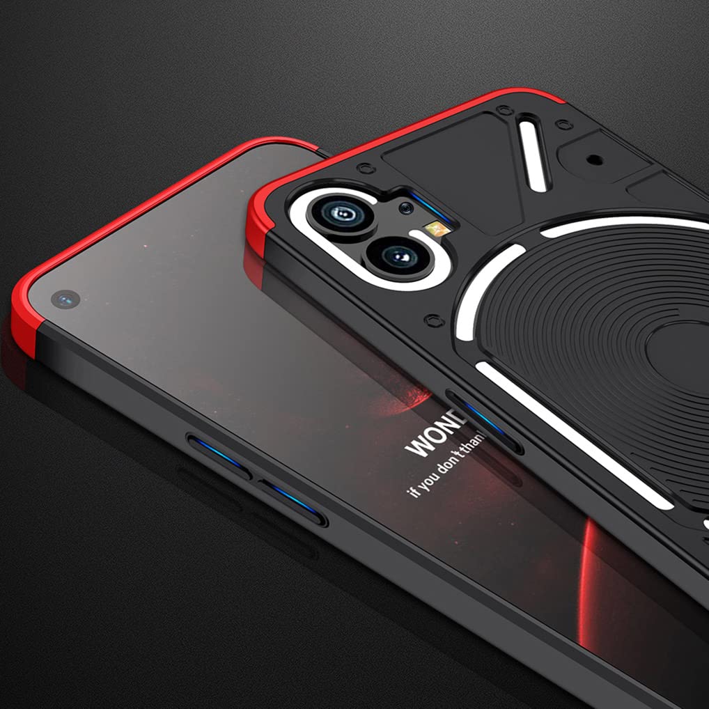 SEAHAI Cover Per Vivo Y16 - Custodia Sottile Opaca Antiurto, Rosso, Materiale PC, Anti-impronta - 2
