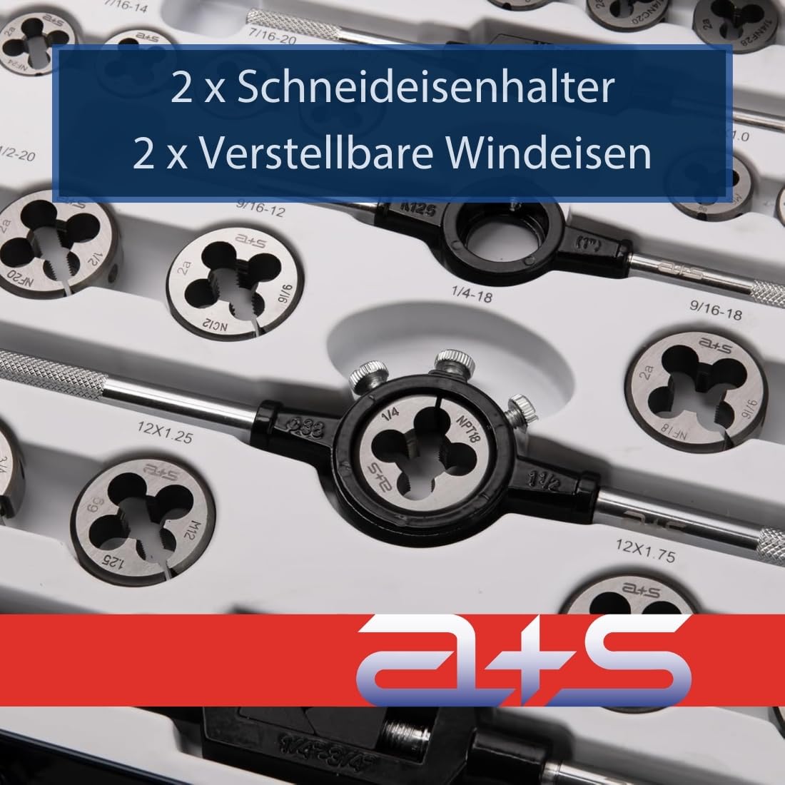 A+s Albrecht Und Schulte 110 Piece Thread Cutting Set - View #11