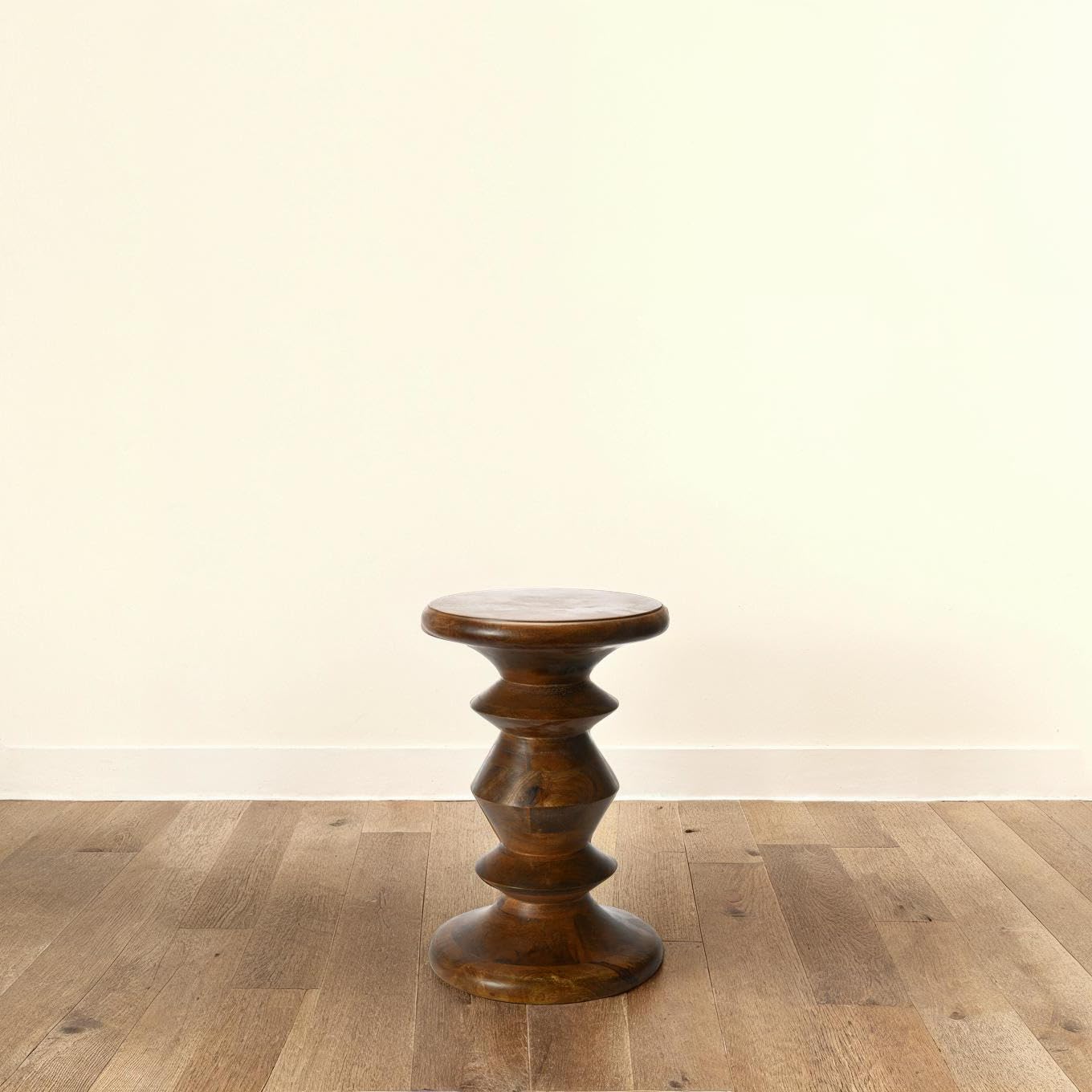 Creative Co-Op The Berns Mid-Century Modern Solid Mango Table with Flat Top, End Table or Stool