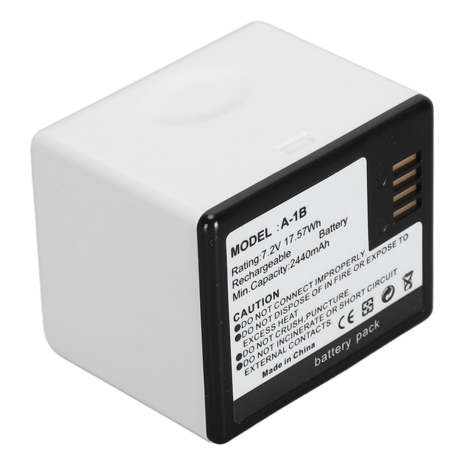Dilwe Batería de Cámara Recargable de Alta Capacidad de 2440 MAh para Cámaras Pro y Pro 2, Fácil Instalación y Carga, para Seguridad en el Hogar
