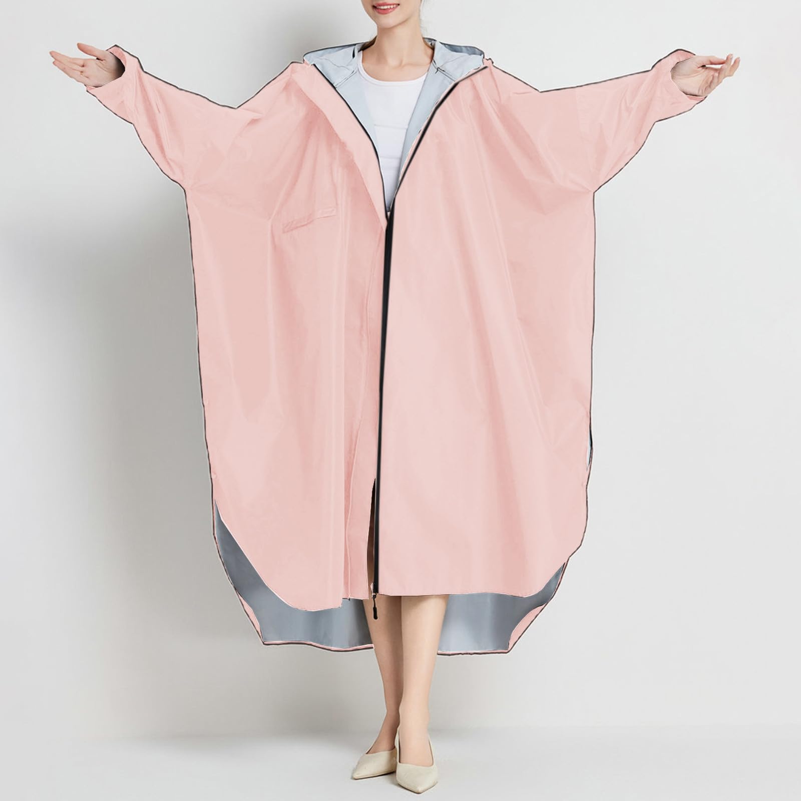 Genérico 2026 Chubasquero Poncho de Lluvia para Adultos, Unisex, Largo, Impermeable Exteriores con Capucha, Material, Ligero, Moderno, Ciclismo, Senderismo y Viajes. Amazon ES