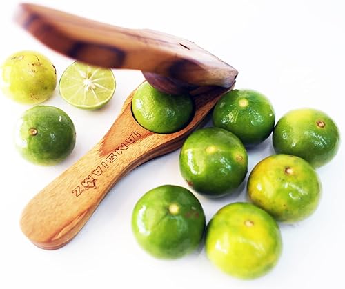 Miniatura 4 de Exprimidor de madera de limón y lima - Prensa manual de cítricos resistente para extraer el exprimidor