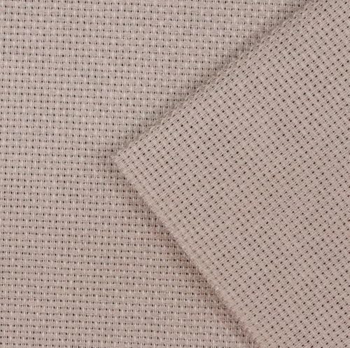 Image of KCS 16CT Counted Cotton Cross Stitch Aida Cloth Fabric (Coffee, 12 inch x 59 inch)