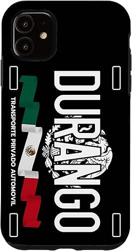 iPhone 11 Durango Placa Estética, México Durango Case