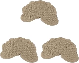 ifundom Ozdoby świąteczne 30 szt. Hesja jutowa elementy w kształcie serca kreatywne plasterki do rękodzieła dekoracja na przyjęcie weselne