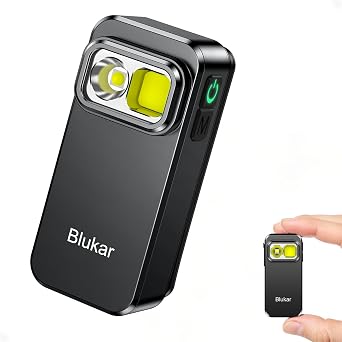 Blukar Mini Lampe Torche LED 800L Rechargeable, 5 Modes, IPX6