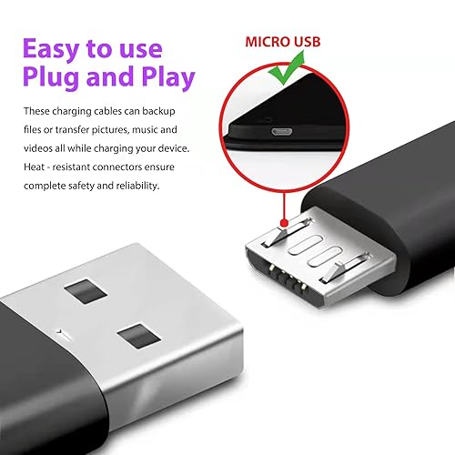 Miniatura 3 de Cable de carga de 10 pies compatible con Logitech MX Master 2S MX Anywhere 2S MK875 MX Ergo K800 K811 K830 G915 Folio m1, teclado inalámbrico micro