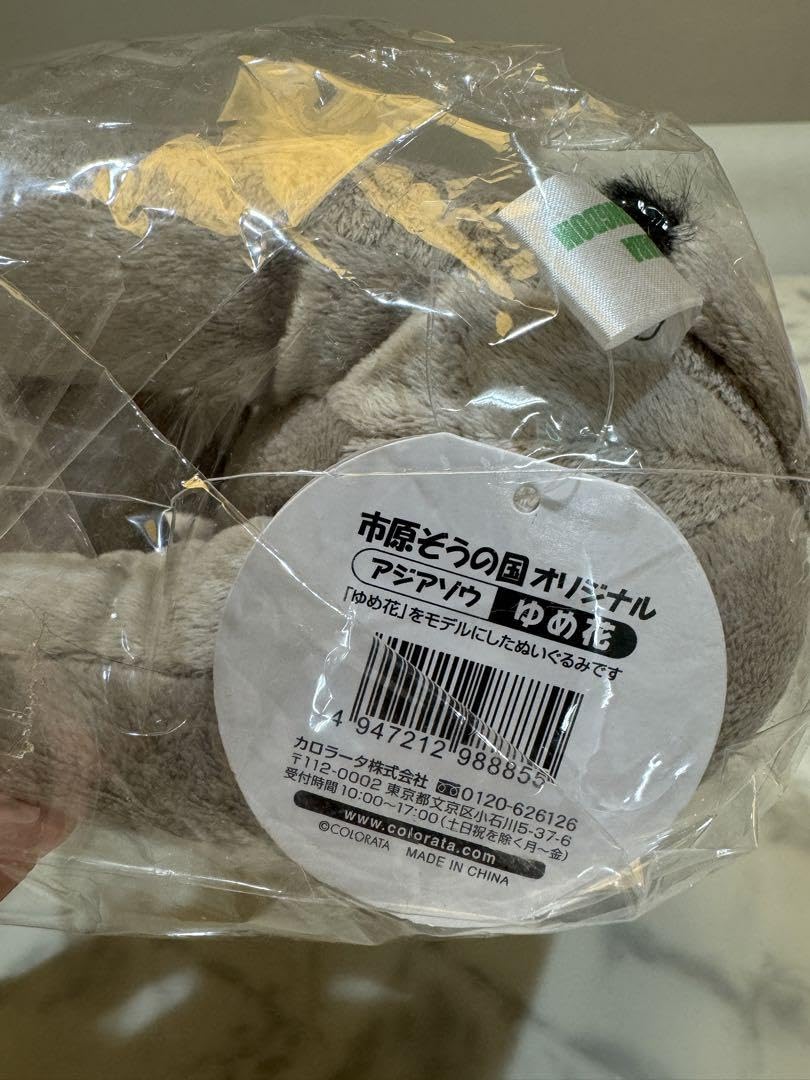 市原ぞうの国限定 ゆめ花 10才記念 特大ぬいぐるみ (カロラータ製
